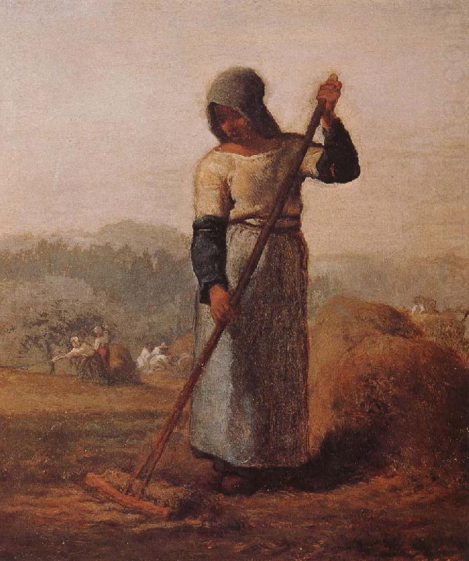 Jean Francois Millet The woman Harrow hay china oil painting image
